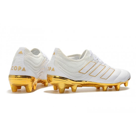 New Adidas Copa 20.1 FG White Gold 39-45 Soccer Cleats